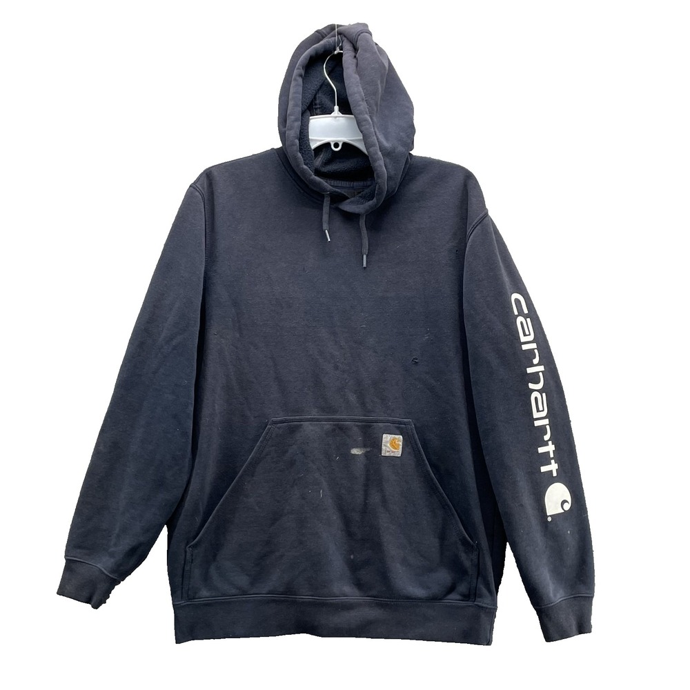 Carhartt‎ Hoodie Men's Medium Baggy Outdoor Workwear Y2K Streetwear Gym Utility